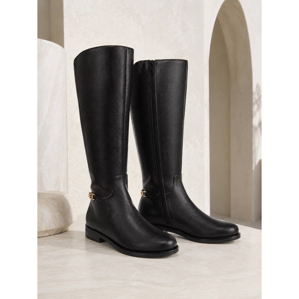 NIB Giani Bernini Suttonn Black Memory Foam Knee High Riding Boots Women’s 5.5M - Picture 3 of 7